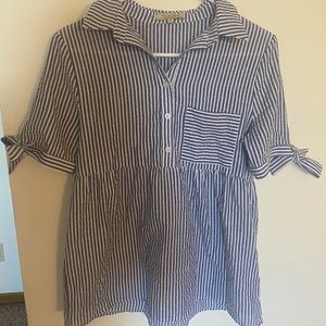 Polagram Striped Blouse